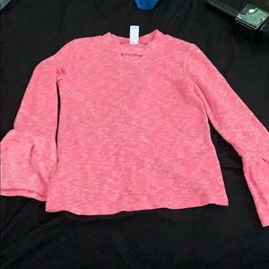 long sleeve pink shirt